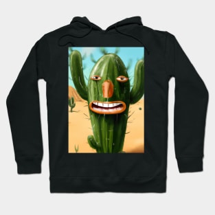 Laughing cactus in the desert Hoodie